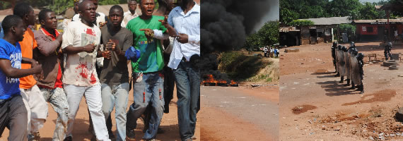 incident in Gbarnga, Liberia